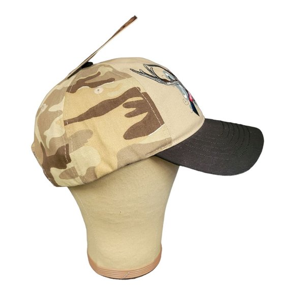 Hunters Club Back Brown Camo Stich Strapback Cap Trucker Hunter Hat Coast NEW - Picture 8 of 11